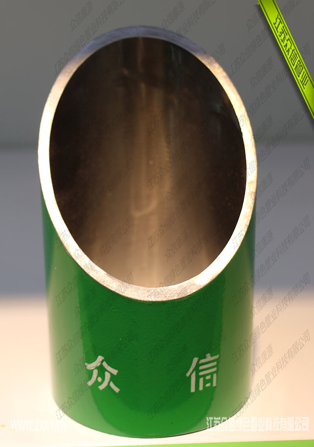 增强不锈钢管斜切面